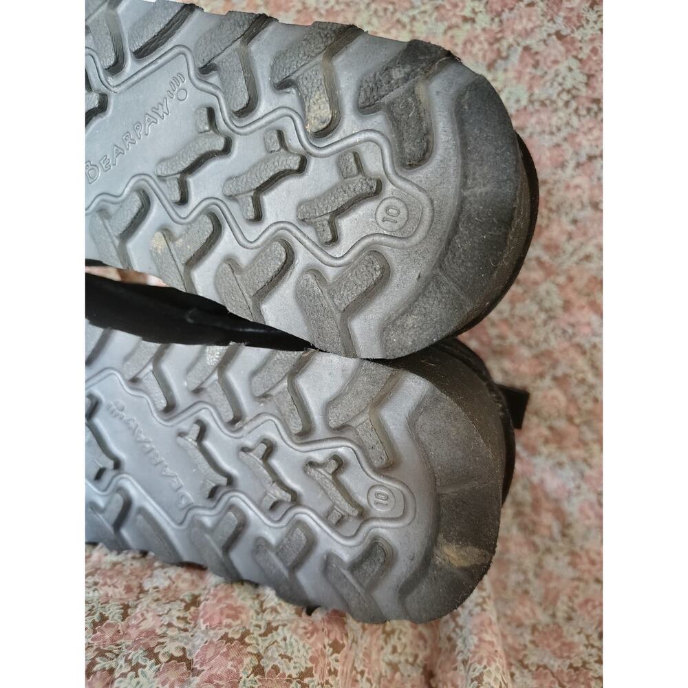 Bearpaw Black Suede Ankle Boots, Women's Size 10 - Picture 5 of 9